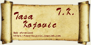 Tasa Kojović vizit kartica